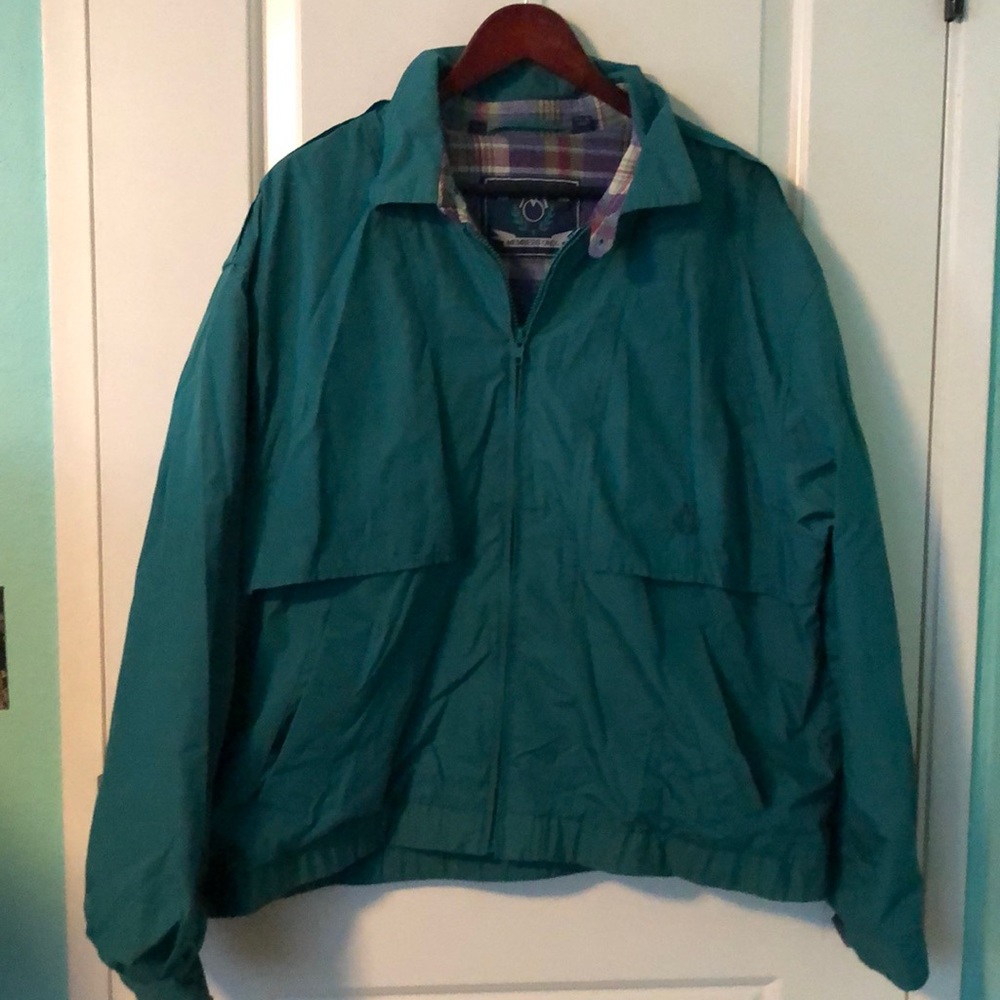 ⛳️ [members only] vintage teal windbreaker